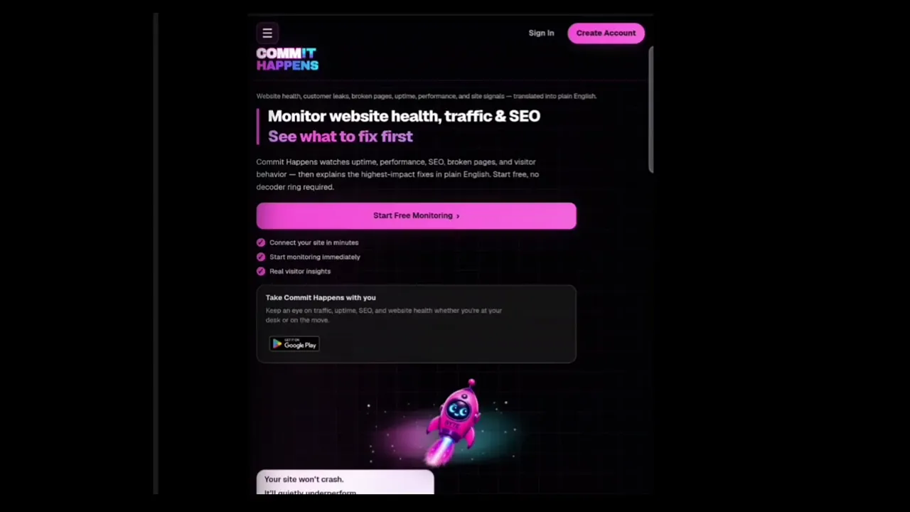 Commit Happens demo preview